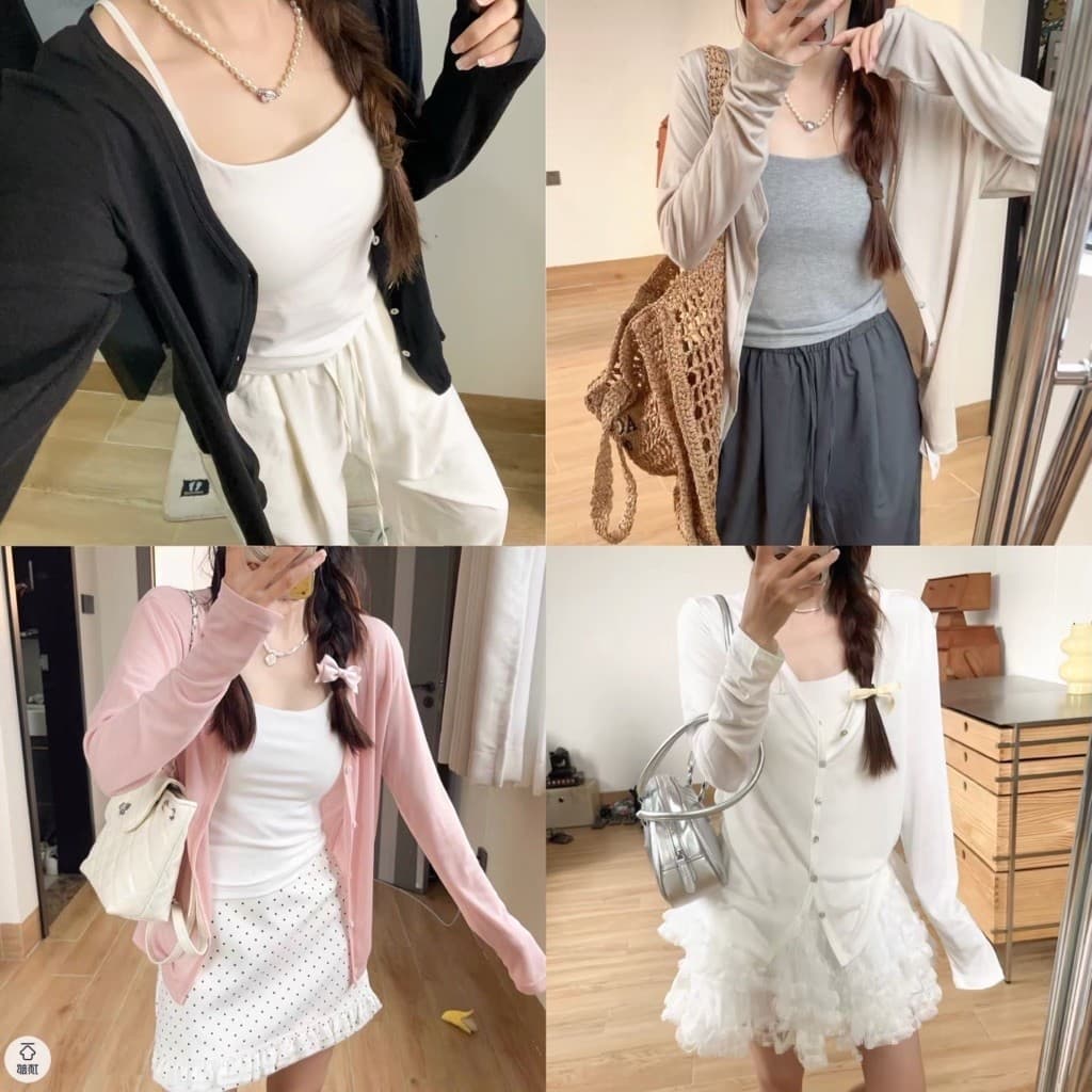SẴN [BIGSIZE L-4XL] Áo Khoác Bigsize Nữ Dáng Dài Tay Dài Chất Mỏng Xuyên Nhẹ Mềm Rũ Màu Trendy Khoác Ngoài Thu Đông 2026