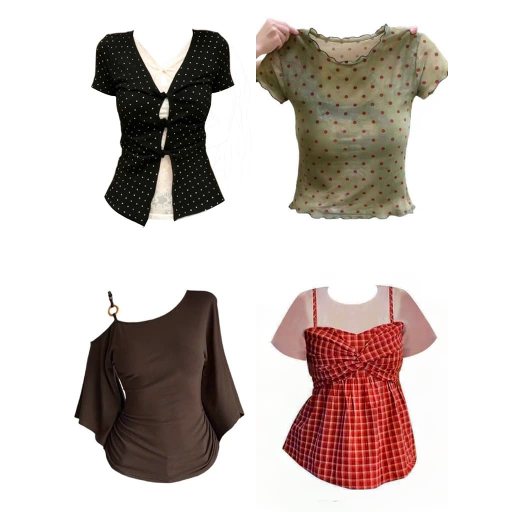 SẴN NÂU XANH ĐỎ [BIGSIZE L-4XL] Áo Kiểu Bigsize Nữ Ulzzang Vintage Phong Cách Y2K Nữ Tính Hottrend Hè 2026