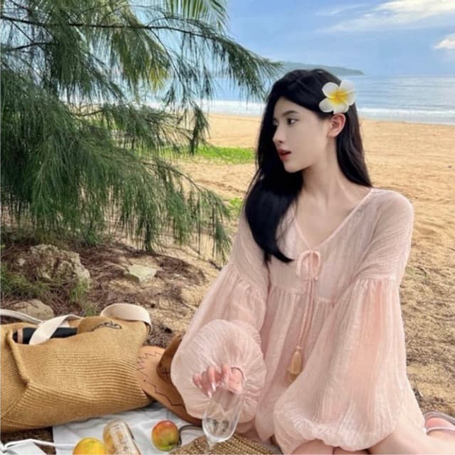 SẴN[Bigsize 55-100kg] Áo Nữ Babydoll Hồng có Bigsize Mùa hè 2026 vải mỏng tôn dáng dễ thương dành cho nữ 2024