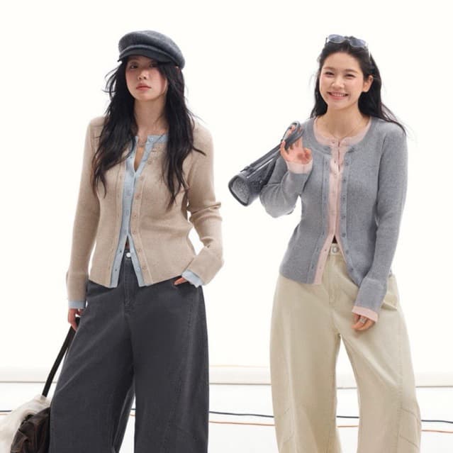 [BIGSIZE L-4XL] Áo Dài Tay Hai Mảnh Bigsize Nữ Dài Tay Ôm Body Tôn Dáng Phong Cách 2026