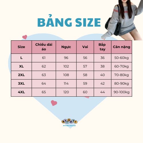 Bảng size