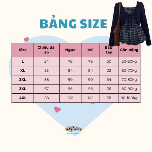 Bảng size