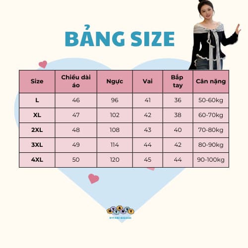 Bảng size