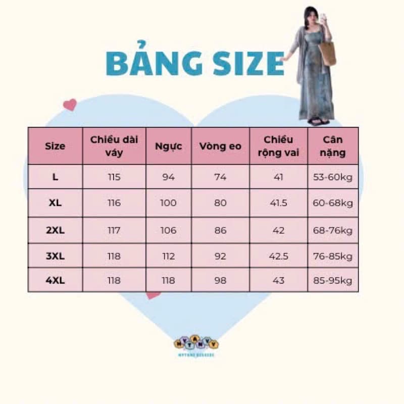 Bảng size