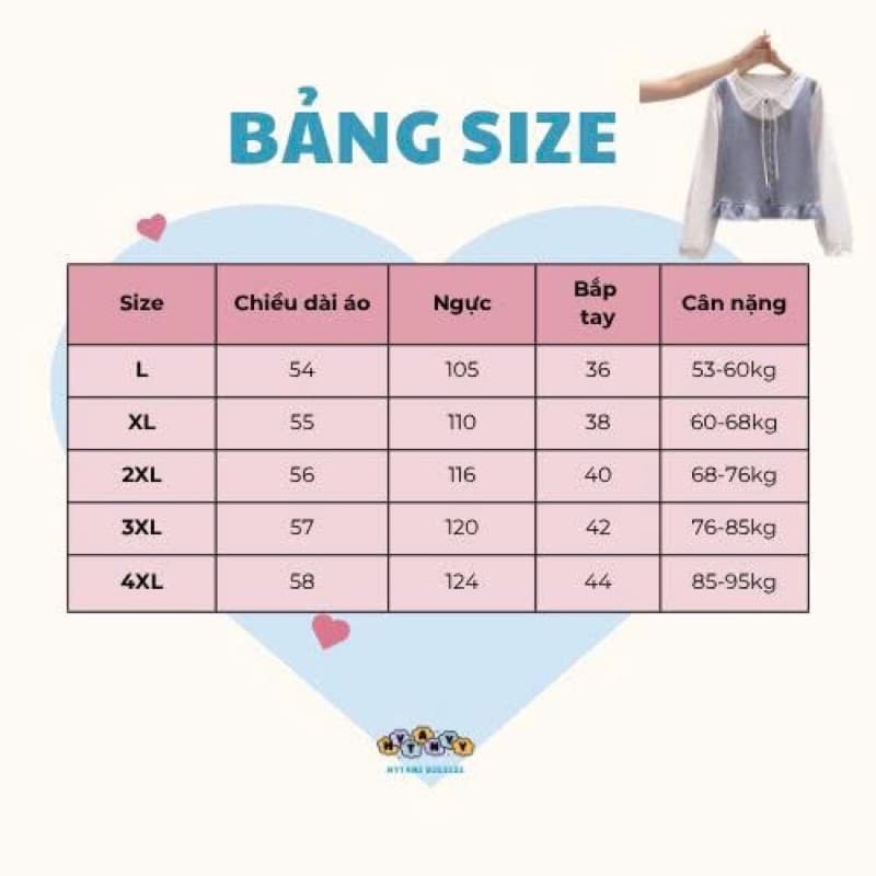 Bảng size